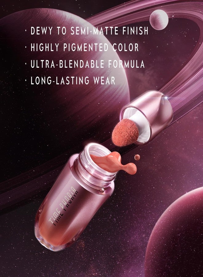 TIMEPHORIA Liquid Blush Makeup for Cheeks, Natural Matte Finish, Blush Tint Stick, Multi-Use, Long-Lasting Lip & Cheek Makeup, Lightweight (02) - Image 5